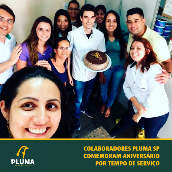 Colaboradores Pluma SP comemoram aniversário por tempo de serviço